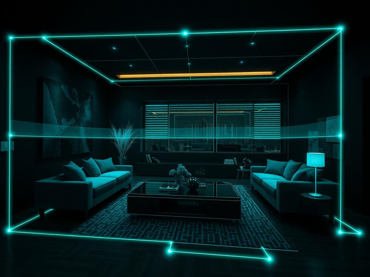 Room scan with dimensions